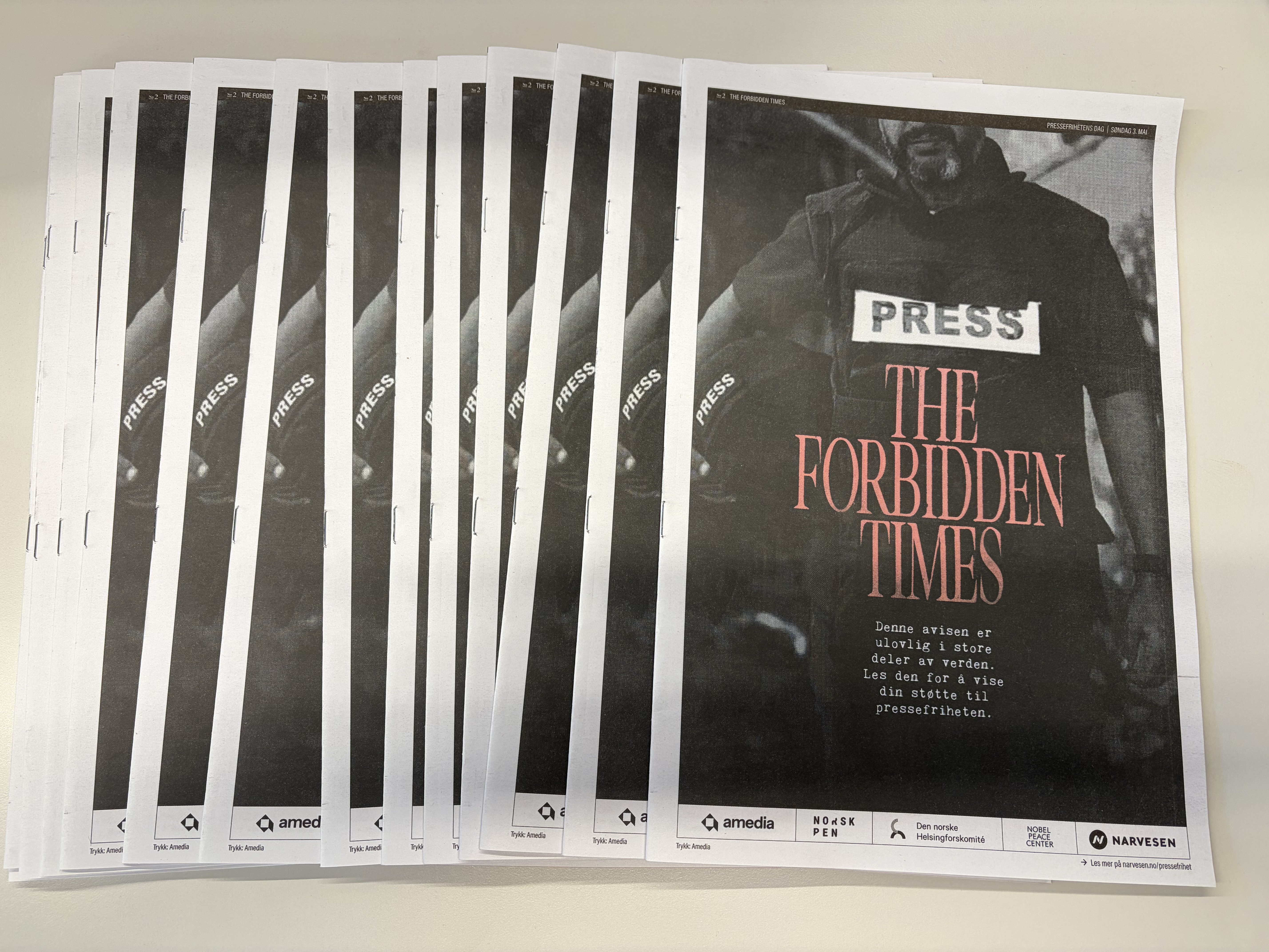 Amedia markerer pressefrihet: Distribuerer forbudt journalistikk til 120.000 husstander