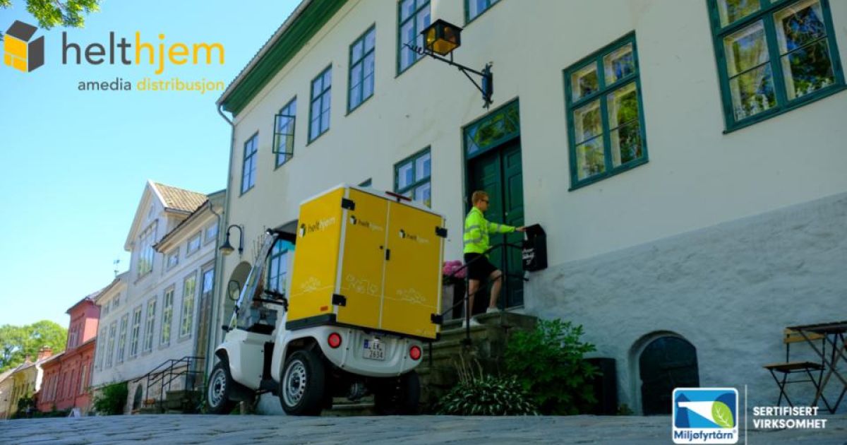 Amedia Distribusjon er et fyrtårn i miljøledelse