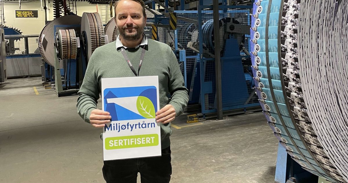 Amedia Trykk er Miljøfyrtårn-sertifisert