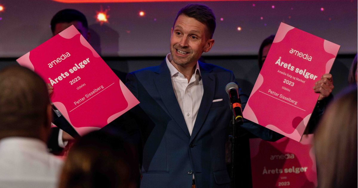 Petter Sisselberg er årets selger i Amedia