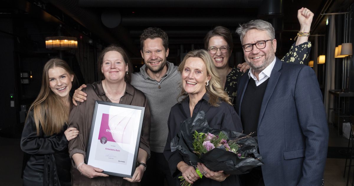 Arbeidets Rett er Årets Mediehus i Amedia